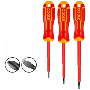 Set Destornillador Aislado 1000V 3Pcs Ingco