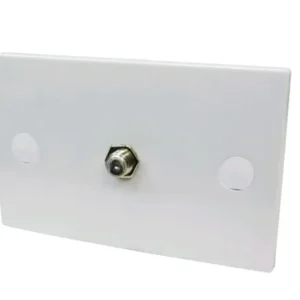 Toma Coaxial Titanium Blanco